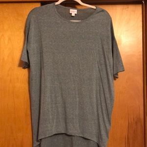 XXS Lularoe Irma heathered blue grey BNWT